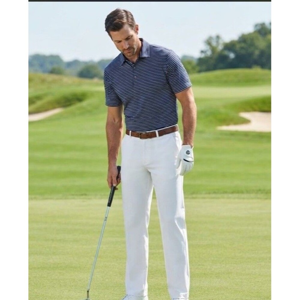 Callaway Mens White Performance Golf Pants Slacks 36 x 29 Classic Fit Regular